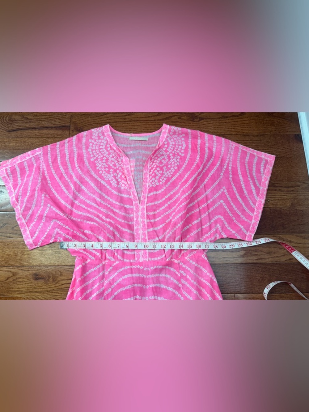 NWT- LOLA AUSTRALIA 🇦🇺 NORMAN BANDI COTTON MAXI PINK SZ M - Picture 10 of 12